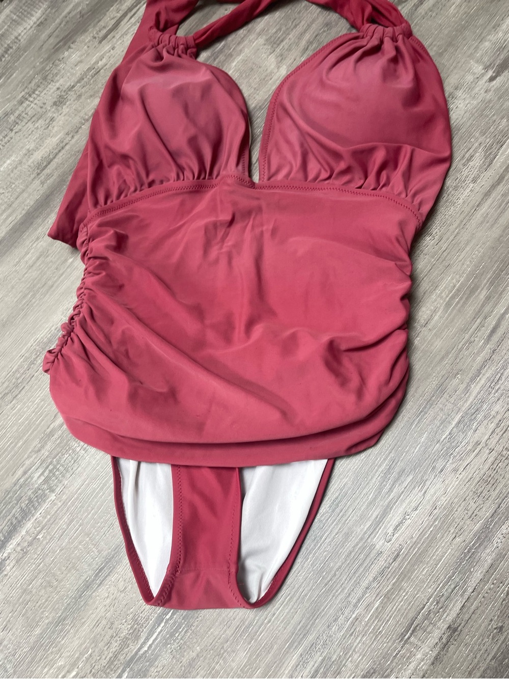 Baywatch Classic One-Piece Swimsuit in Rose Red